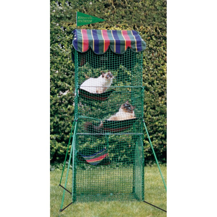 Kittywalk deck and patio outdoor hot sale cat enclosure